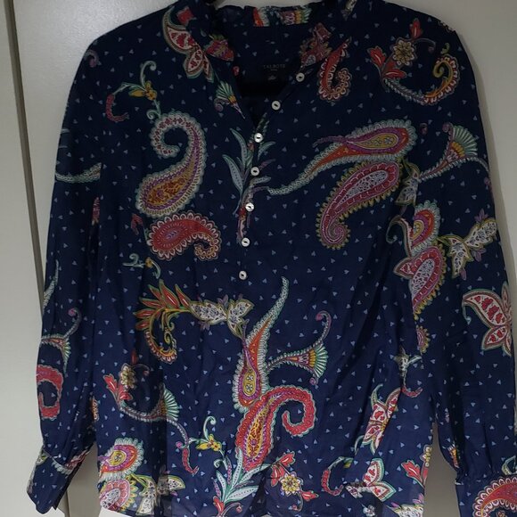 Talbots Business Paisley Top SP - Picture 2 of 11